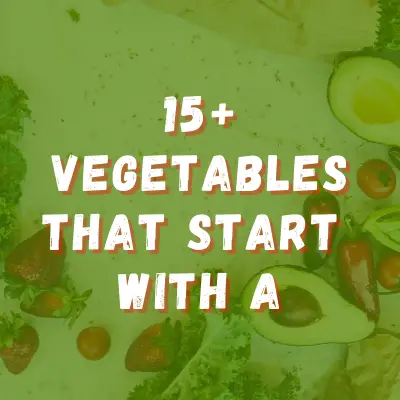 Vegetables that start with letter A