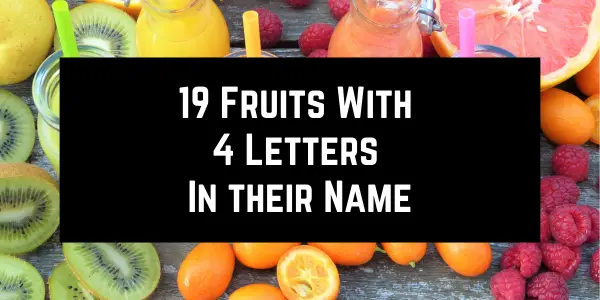 Fruits with 4 letters